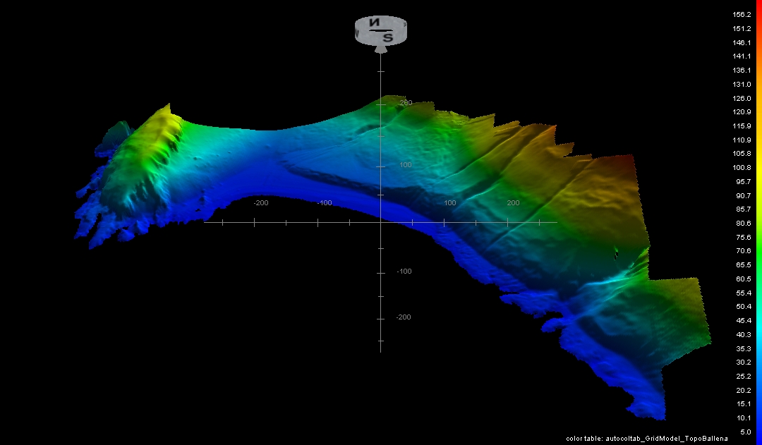 Modelo batimétrico 3D GridWave